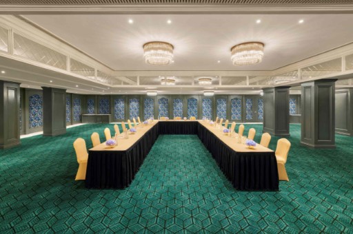 Meeting Room at Tajview, Agra - IHCL SeleQtions Modern meeting room at Tajview, Agra - IHCL SeleQtions, offering advanced facilities in Taj Ganj.