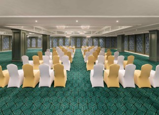 Conference Room at Tajview, Agra - IHCL SeleQtions Well-equipped conference room at Tajview, Agra - IHCL SeleQtions, a top business conference room in Agra.
