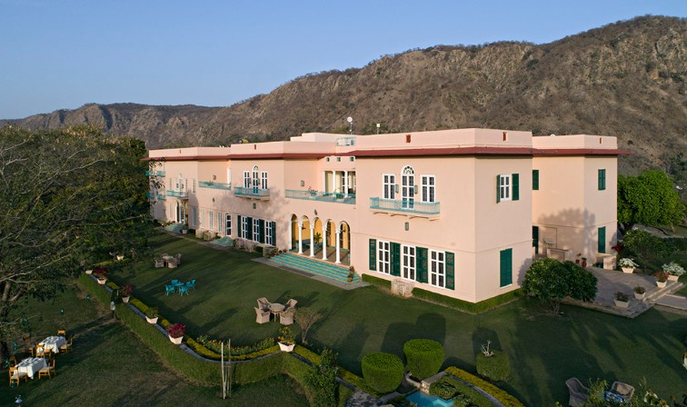 Aerial View of Heritage Hotel near Jaipur, Ramgarh Lodge, Jaipur - IHCL SeleQtions