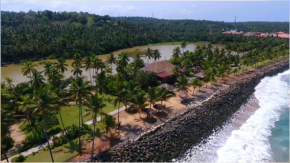 Aerial View of Beachside Resort in Kerala, Taj Green Cove Resort & Spa, Kovalam