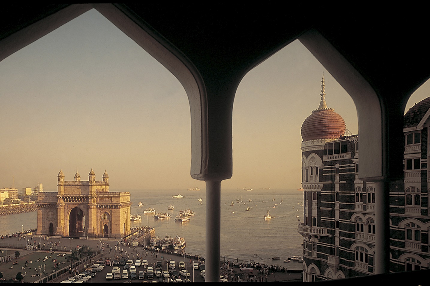 View of the Gateway of India from The Taj Mahal Palace Mumbai