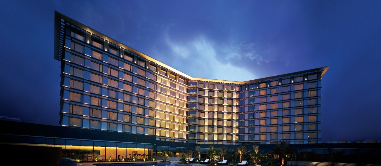 Taj Yeshwantpur Bengaluru - Facade Night View