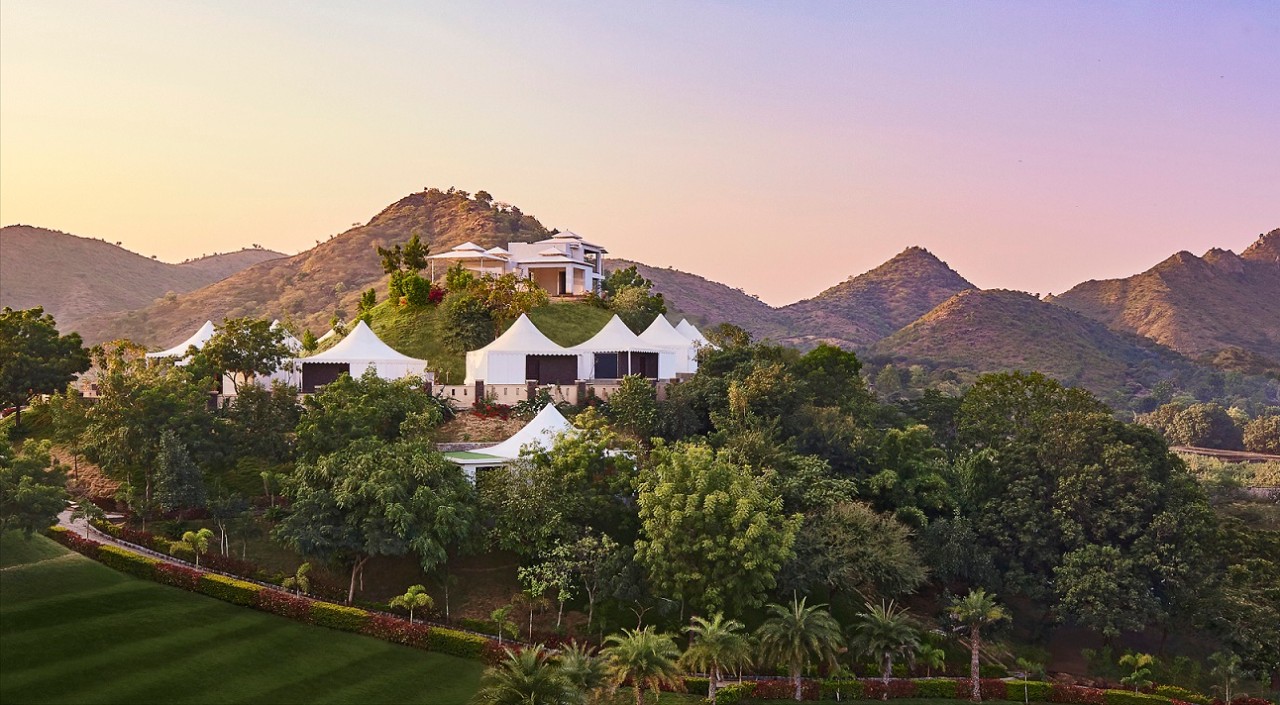 Hillside Tent Suites in Udaipur at Taj Aravali Resort & Spa, Udaipur