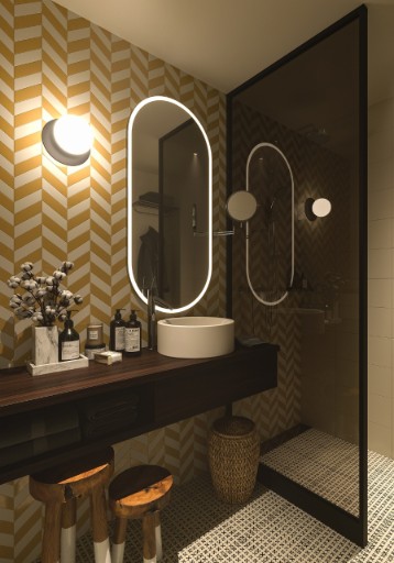 Deluxe Restroom at The Connaught, New Delhi - IHCL SeleQtions Deluxe Bathroom at The Connaught, New Delhi - IHCL SeleQtions