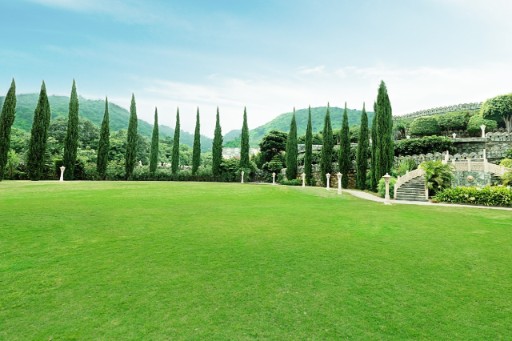 Raajsa Kumbhalgarh – Refreshing Green Lawn Lush green lawn at resort in Kumbhalgarh Rajasthan