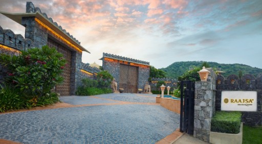 Beautiful Entrance of Raajsa Kumbhalgarh. Picturesque view of a Raajsa Kumbhalgarh entrance