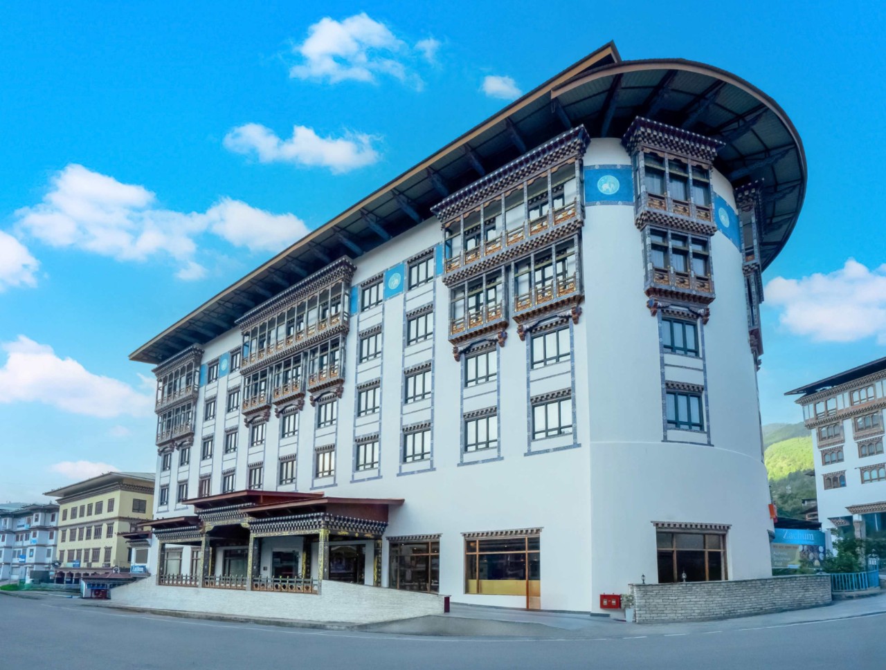 Exterior view of the hotel in Thimphu