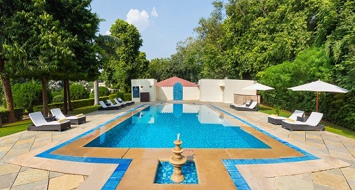 Pool Area Sawai Madhopur Lodge - IHCL SeleQtions